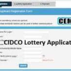 cidco lottery online application form